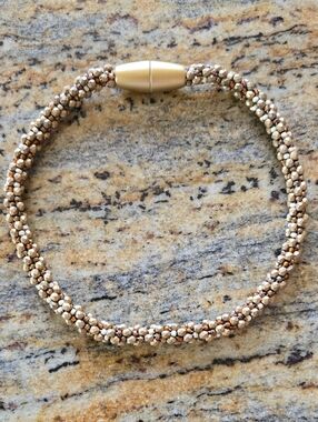Gold Beaded Rope Choker - Elegant Women’s Jewelry